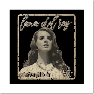 lana del rey - i love you vintage design on top Posters and Art